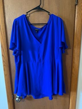 Royal Blue Blouse